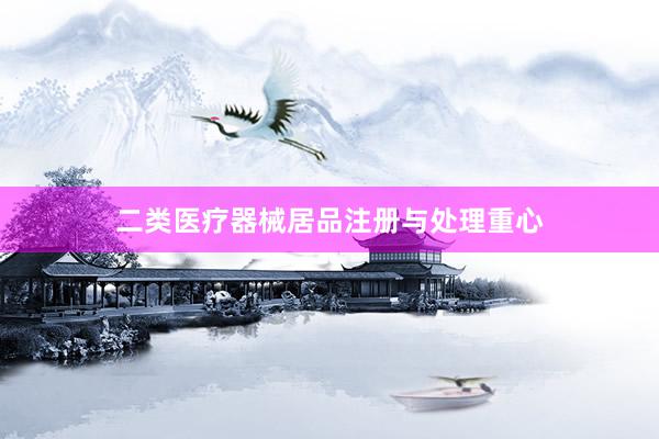 二类医疗器械居品注册与处理重心