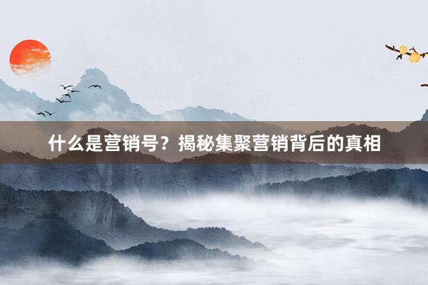 什么是营销号？揭秘集聚营销背后的真相