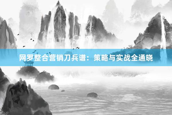网罗整合营销刀兵谱：策略与实战全通晓
